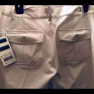 New White AUR Golf Pants